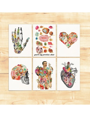 Postal "Piedras preciosas"