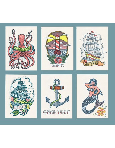 Postal "Tattoo marinero"