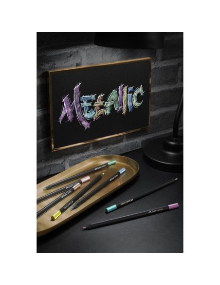 Set de 12 lápices de colores metalizados