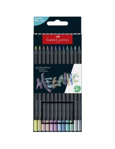 Set de 12 lápices de colores metalizados
