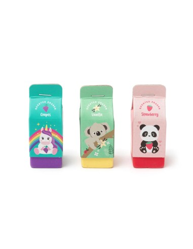 Set de 3 gomas de borrar perfumadas "Yummy"
