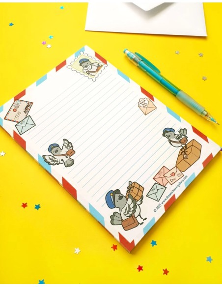 Bloc de notas A5 "Palomas mensajeras"
