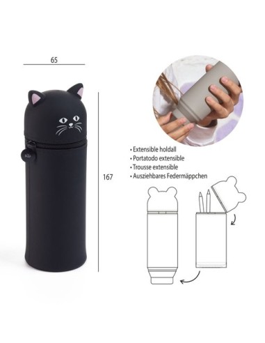 Portatodo de silicona "Gato"