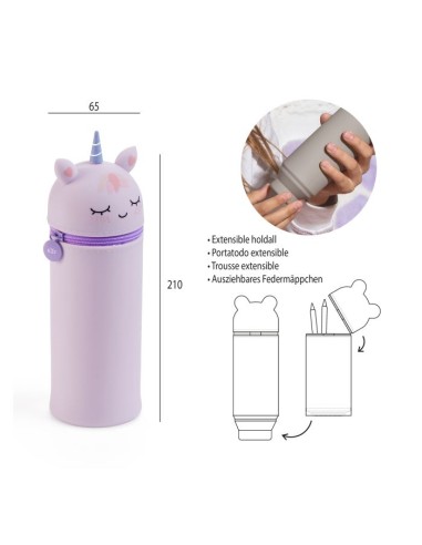 Portatodo de silicona "Unicornio"