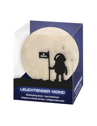 Lámpara con forma de luna