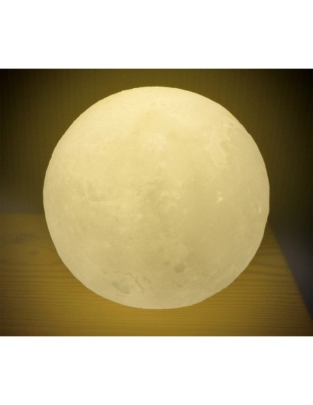 Lámpara con forma de luna