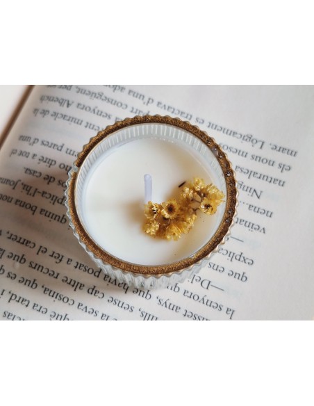 Vela de soja con aceites esenciales