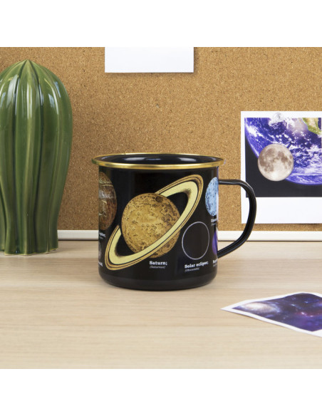 Taza esmaltada "Astronomía"
