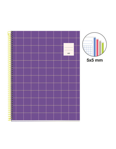 Libreta A4 "Rider" violeta