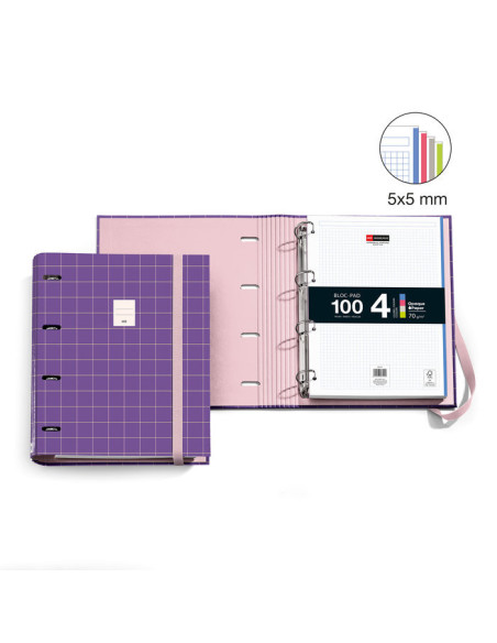 Carpebloc A4 "Rider" violeta