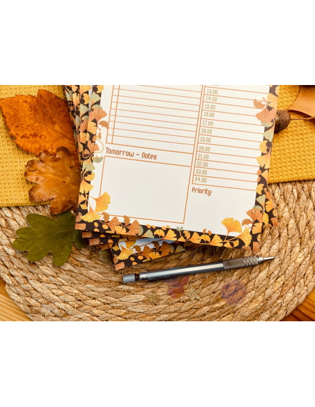 Planificador diario A5 "Ginkgo"