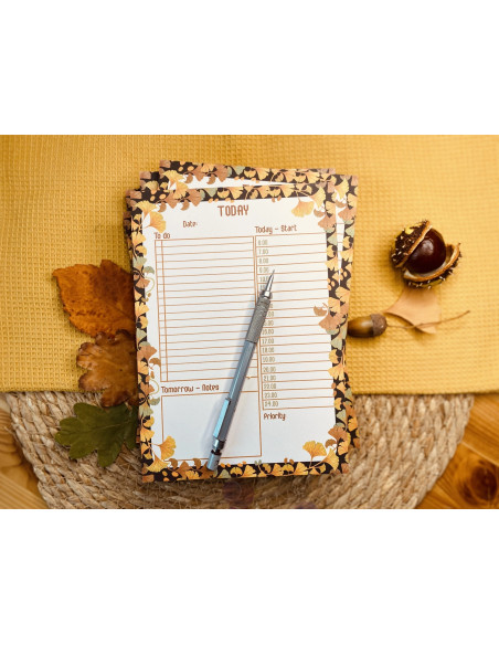 Planificador diario A5 "Ginkgo"