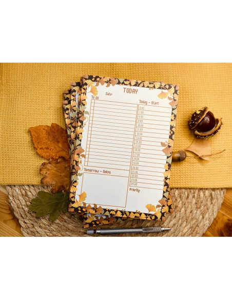 Planificador diario A5 "Ginkgo"