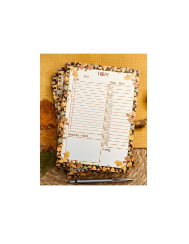 Planificador diario A5 "Ginkgo"