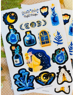 Hoja de pegatinas "Night Magic"