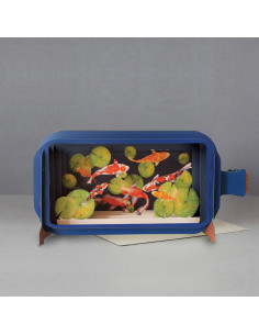 Tarjeta 3D "Peces"